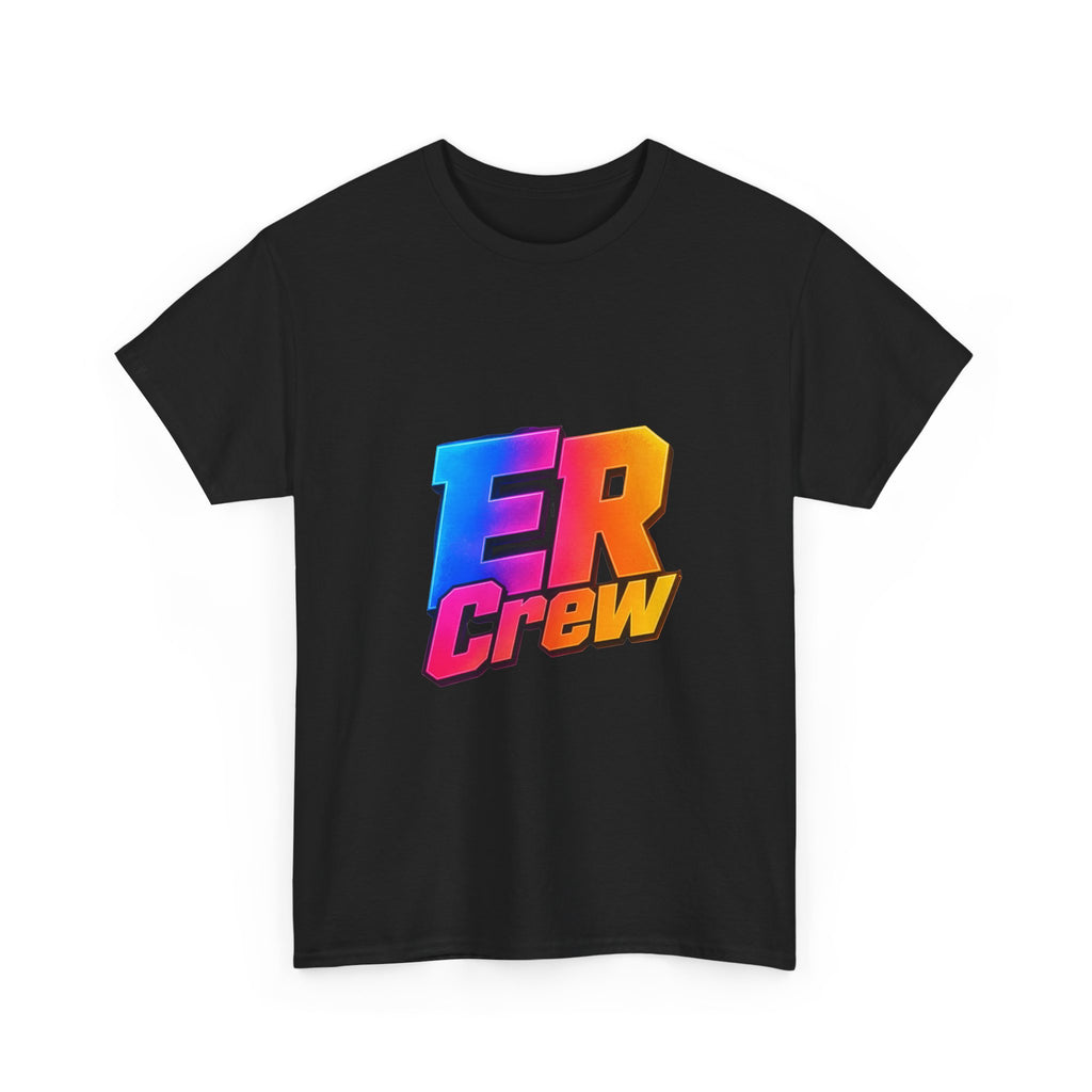ER Crew T-Shirt — Retro Gradient Gaming Logo Tee