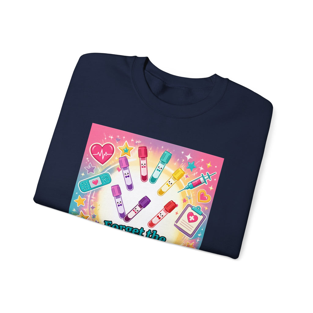 Princess Scrubs Crewneck Sweatshirt — "Forget the Glass Slippers, Princess Scrubs" Nursing Apparel