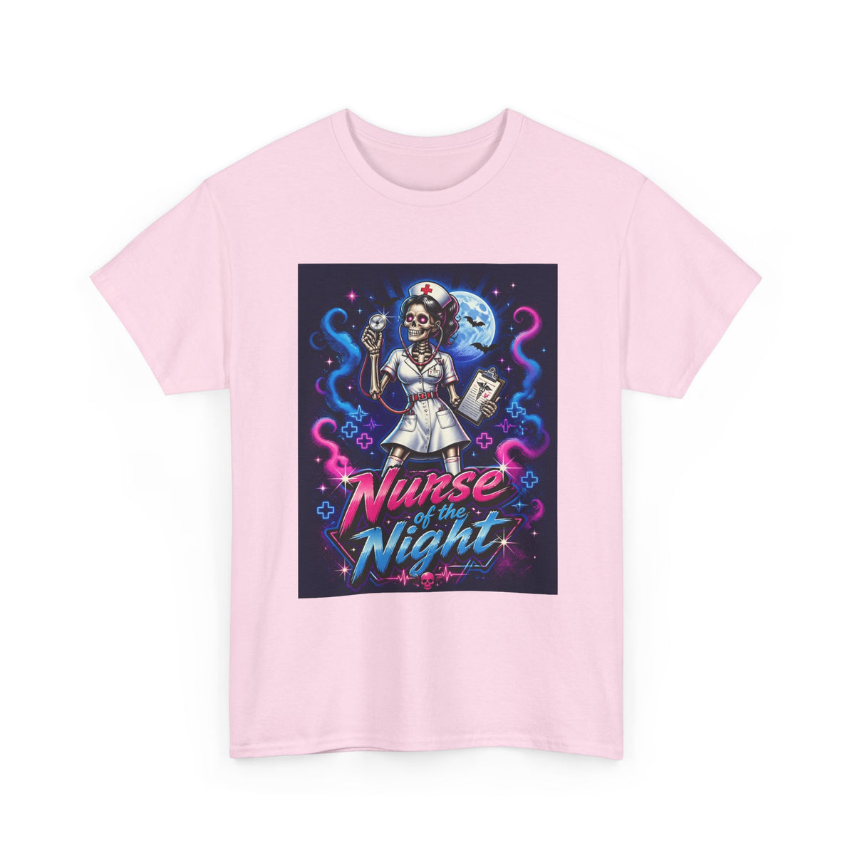 Nurse of the Night T-Shirt — Neon Gothic Night Shift Nurse Tee