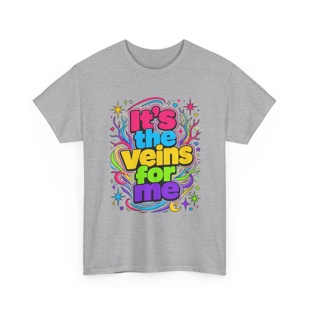 It’s the Veins For Me T-Shirt — Colorful Retro Pride Graphic Tee