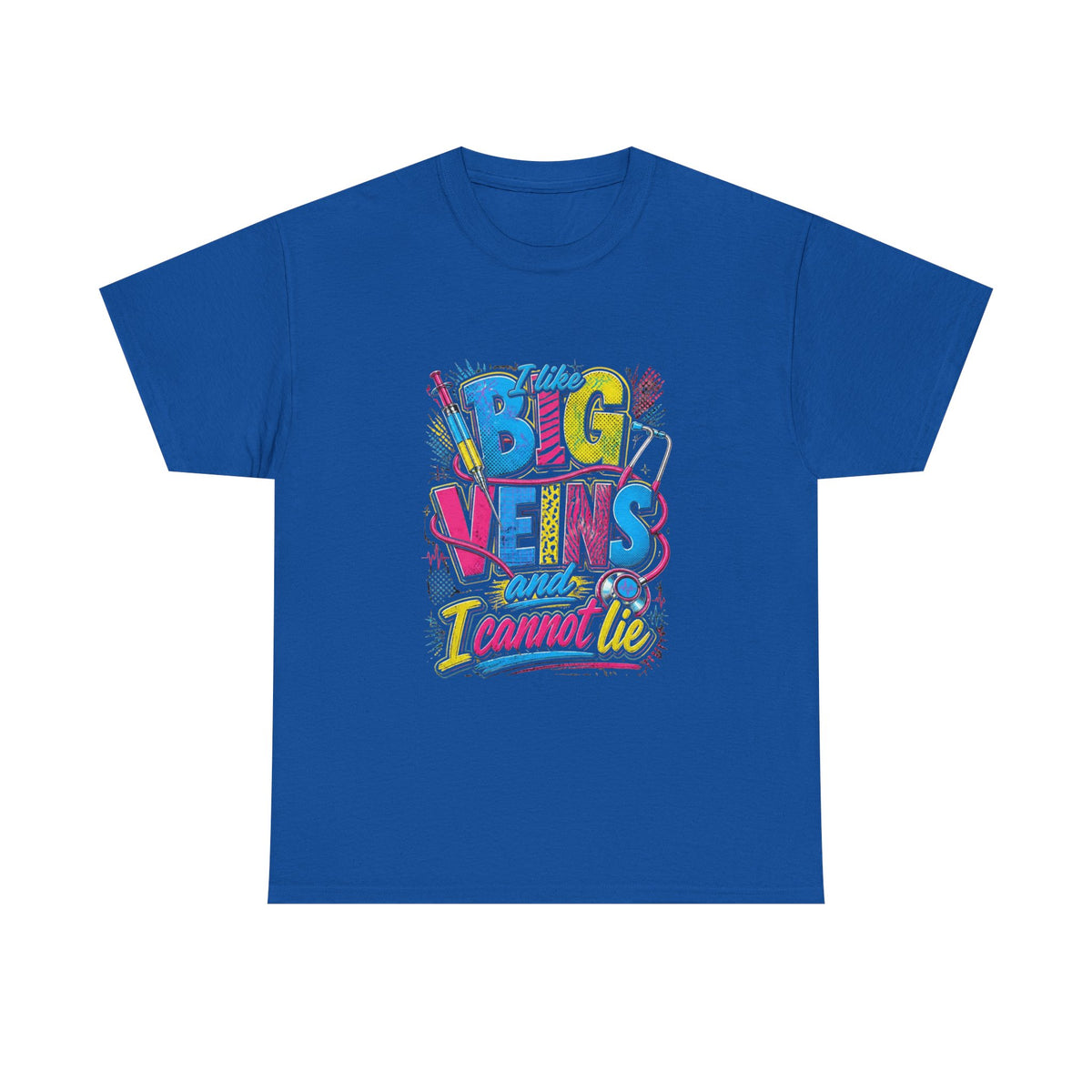 T-Shirt — "Big Veins and I Cannot Lie" Retro Graphic Tee