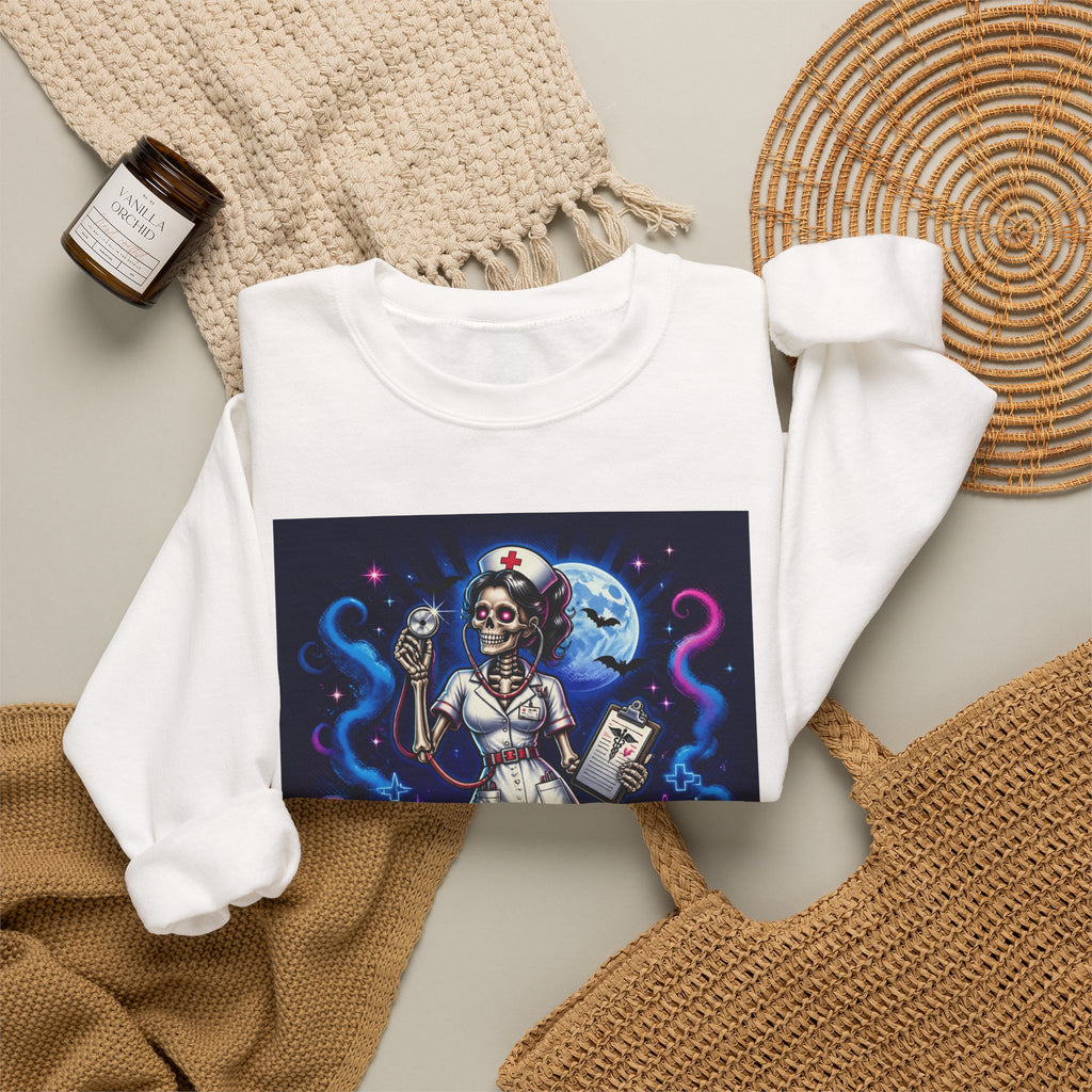 Nurse of the Night Sweatshirt - Retro Neon Nightshift RN Crewneck