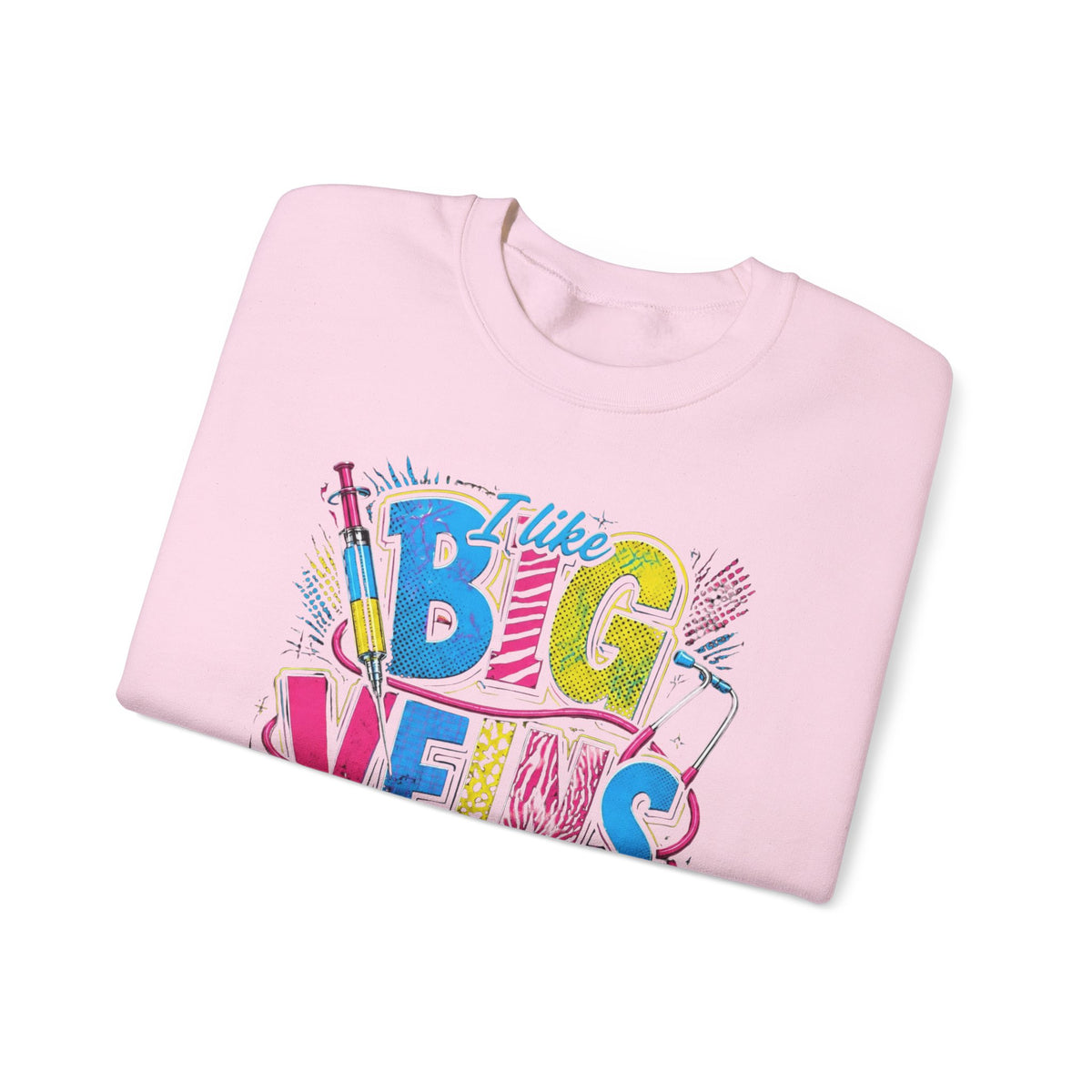 Sewing Crewneck Sweatshirt — "I Like Big Bows and I Cannot Lie" Colorful Quilting Design
