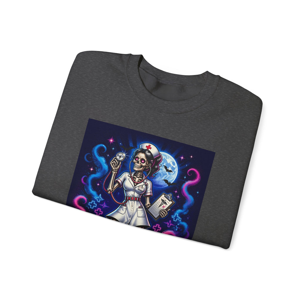 Nurse of the Night Sweatshirt - Retro Neon Nightshift RN Crewneck