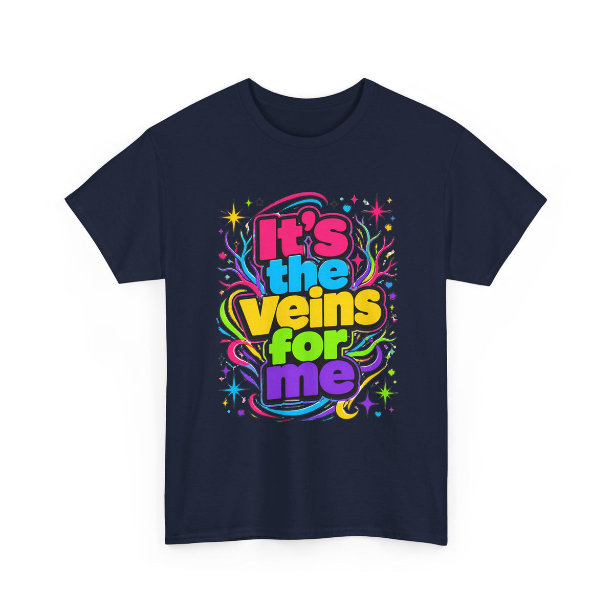 It’s the Veins For Me T-Shirt — Colorful Retro Pride Graphic Tee