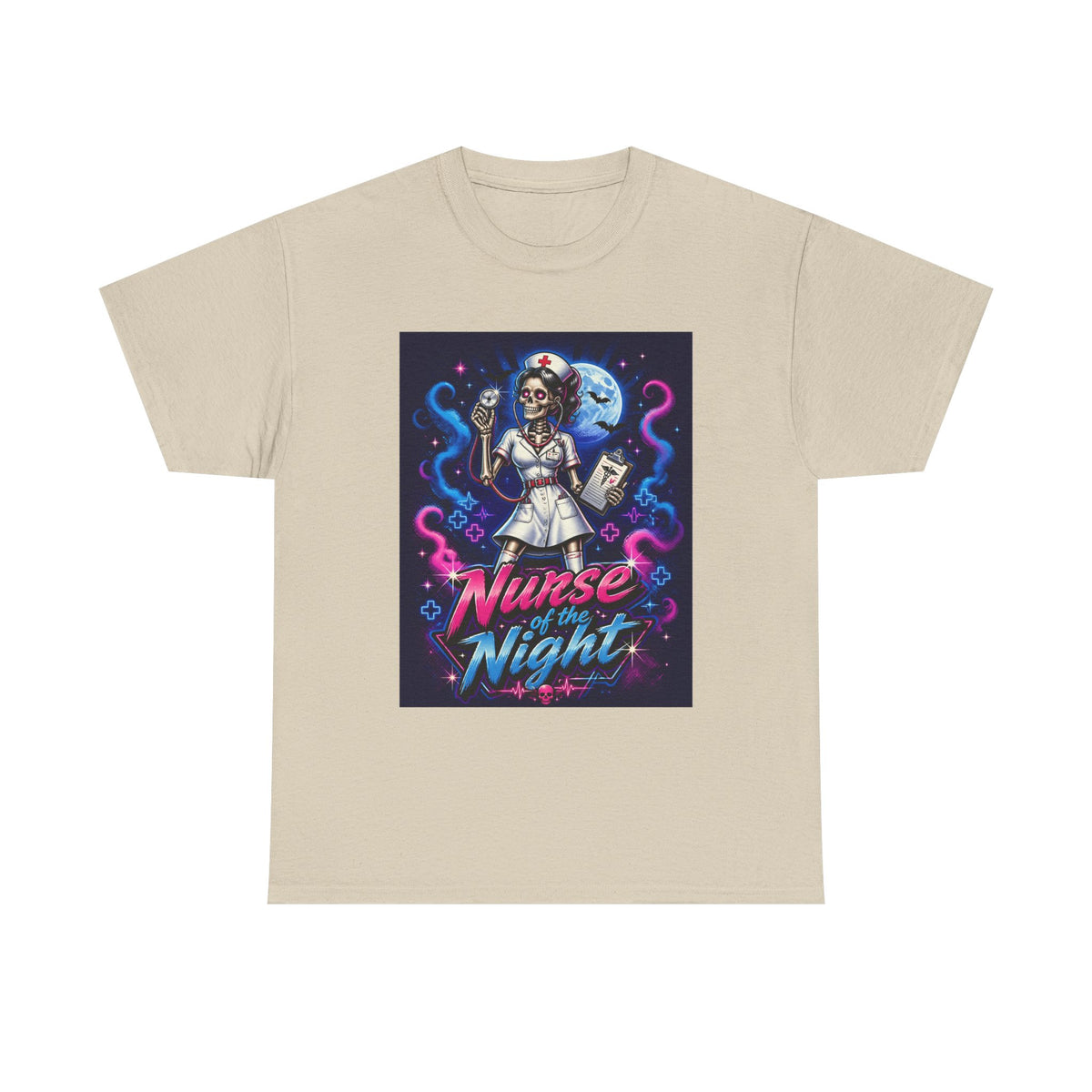 Nurse of the Night T-Shirt — Neon Gothic Night Shift Nurse Tee
