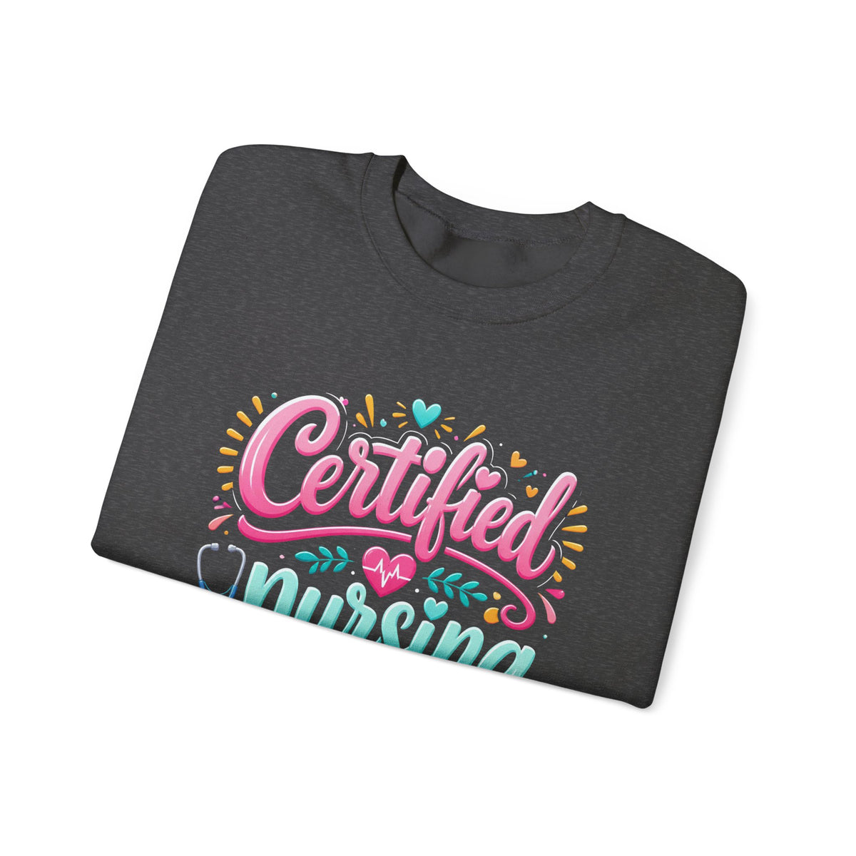 Certified Nursing Assistant Sweatshirt — Cute Colorful CNA Crewneck Gift