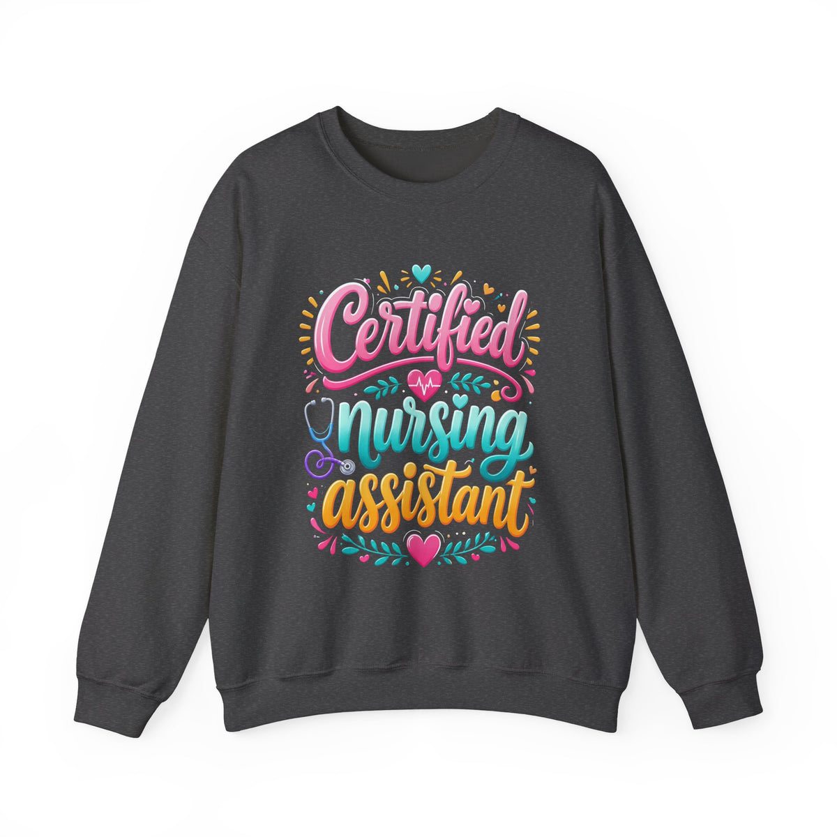 Certified Nursing Assistant Sweatshirt — Cute Colorful CNA Crewneck Gift