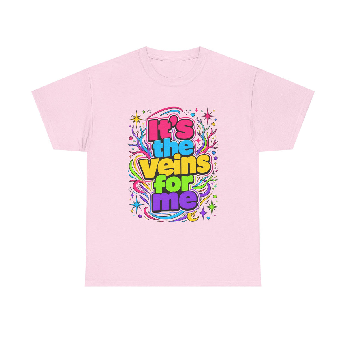 It’s the Veins For Me T-Shirt — Colorful Retro Pride Graphic Tee