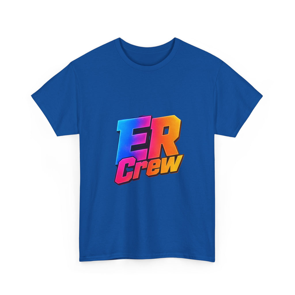 ER Crew T-Shirt — Retro Gradient Gaming Logo Tee