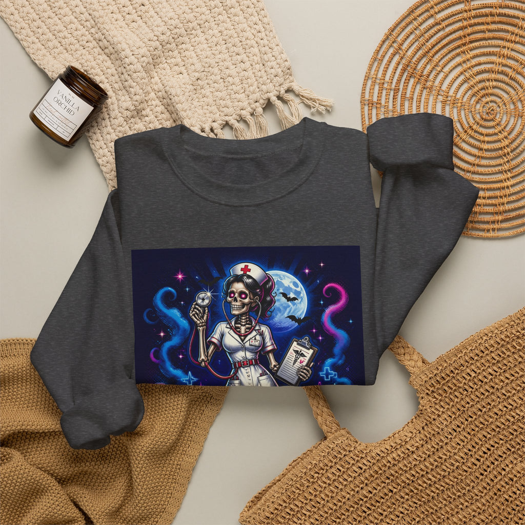 Nurse of the Night Sweatshirt - Retro Neon Nightshift RN Crewneck
