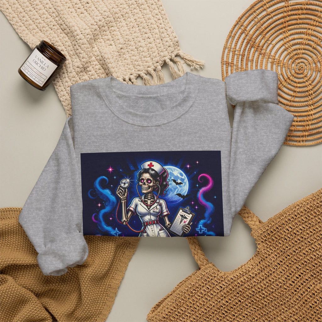 Nurse of the Night Sweatshirt - Retro Neon Nightshift RN Crewneck