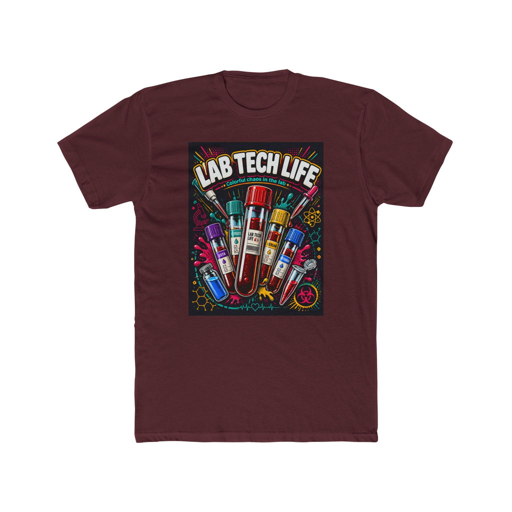 Lab Tech Life T-Shirt — Funny Medical Lab Technician Tee with Colorful Vials