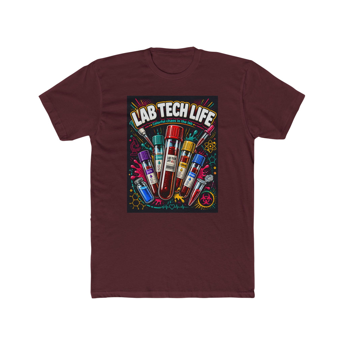 Lab Tech Life T-Shirt — Funny Medical Lab Technician Tee with Colorful Vials