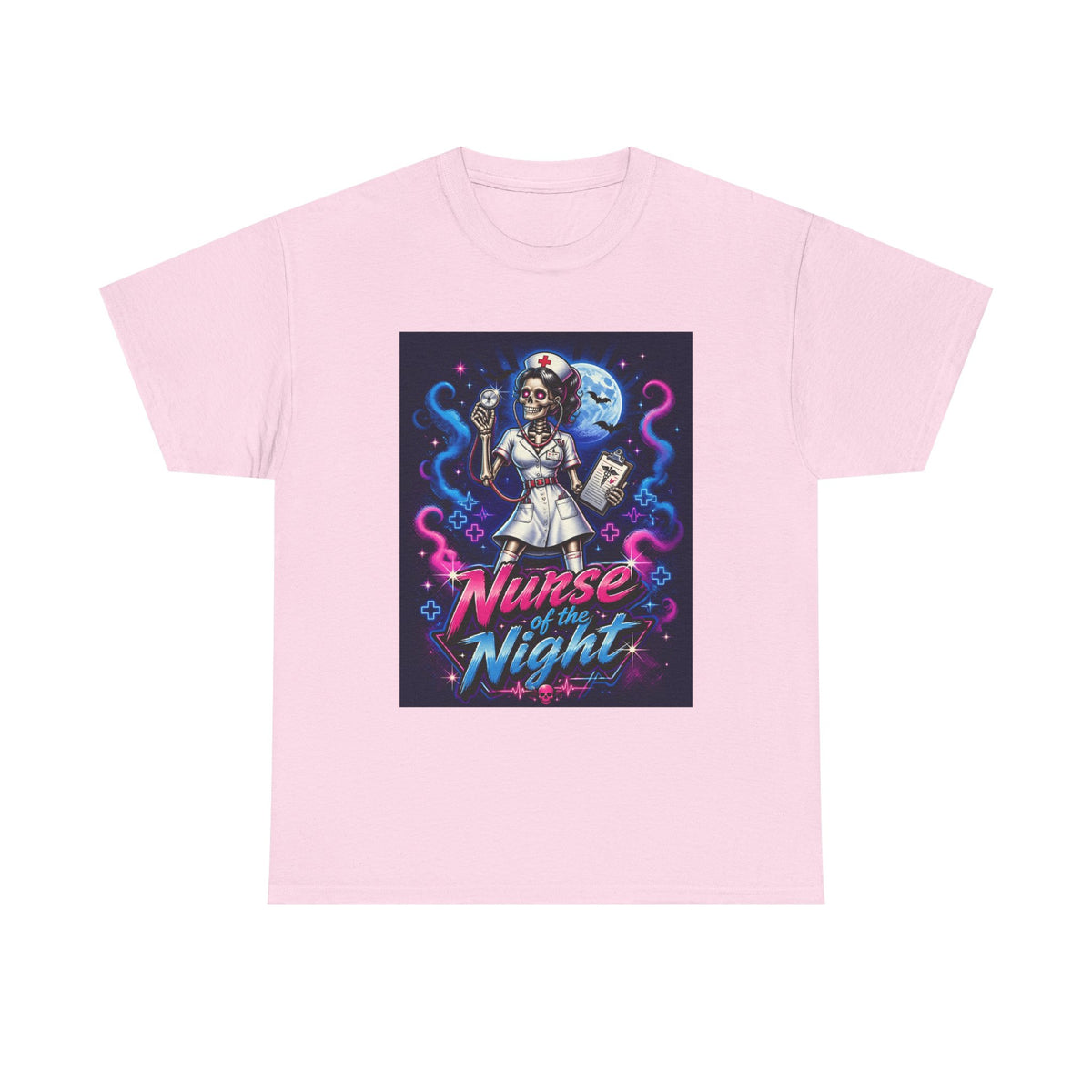 Nurse of the Night T-Shirt — Neon Gothic Night Shift Nurse Tee