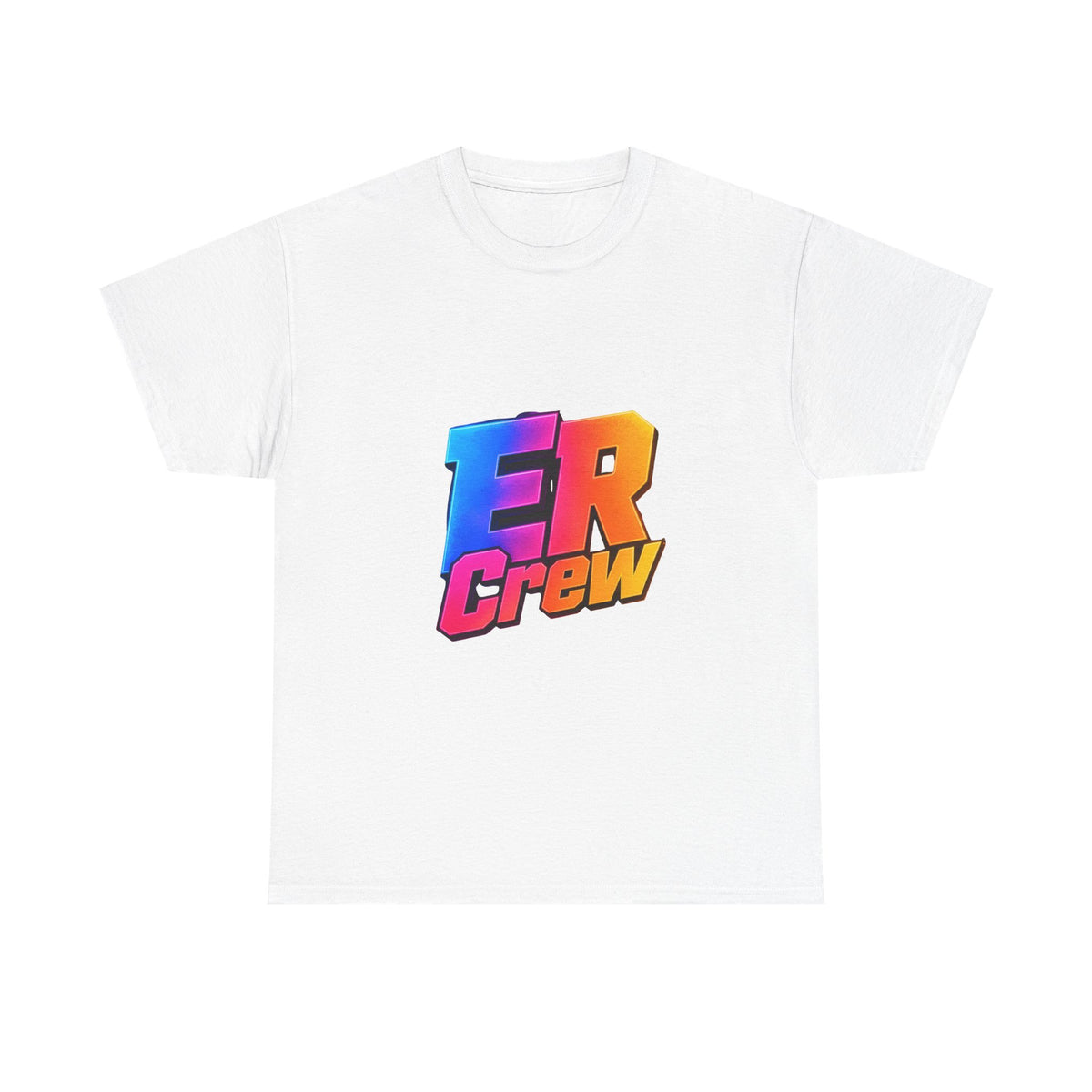 ER Crew T-Shirt — Retro Gradient Gaming Logo Tee