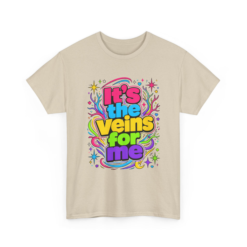 It’s the Veins For Me T-Shirt — Colorful Retro Pride Graphic Tee