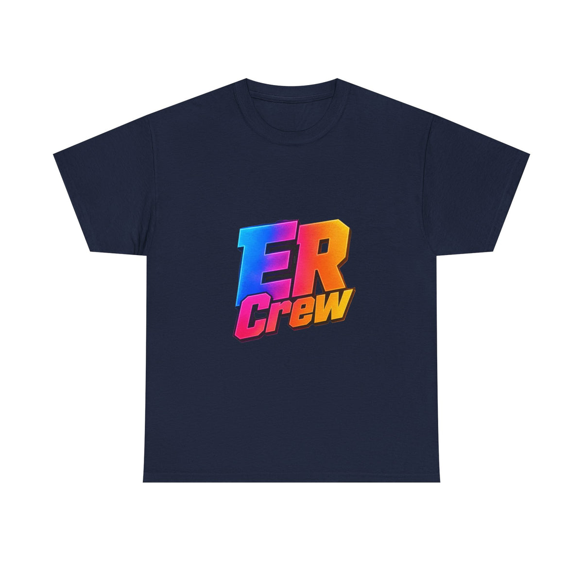 ER Crew T-Shirt — Retro Gradient Gaming Logo Tee