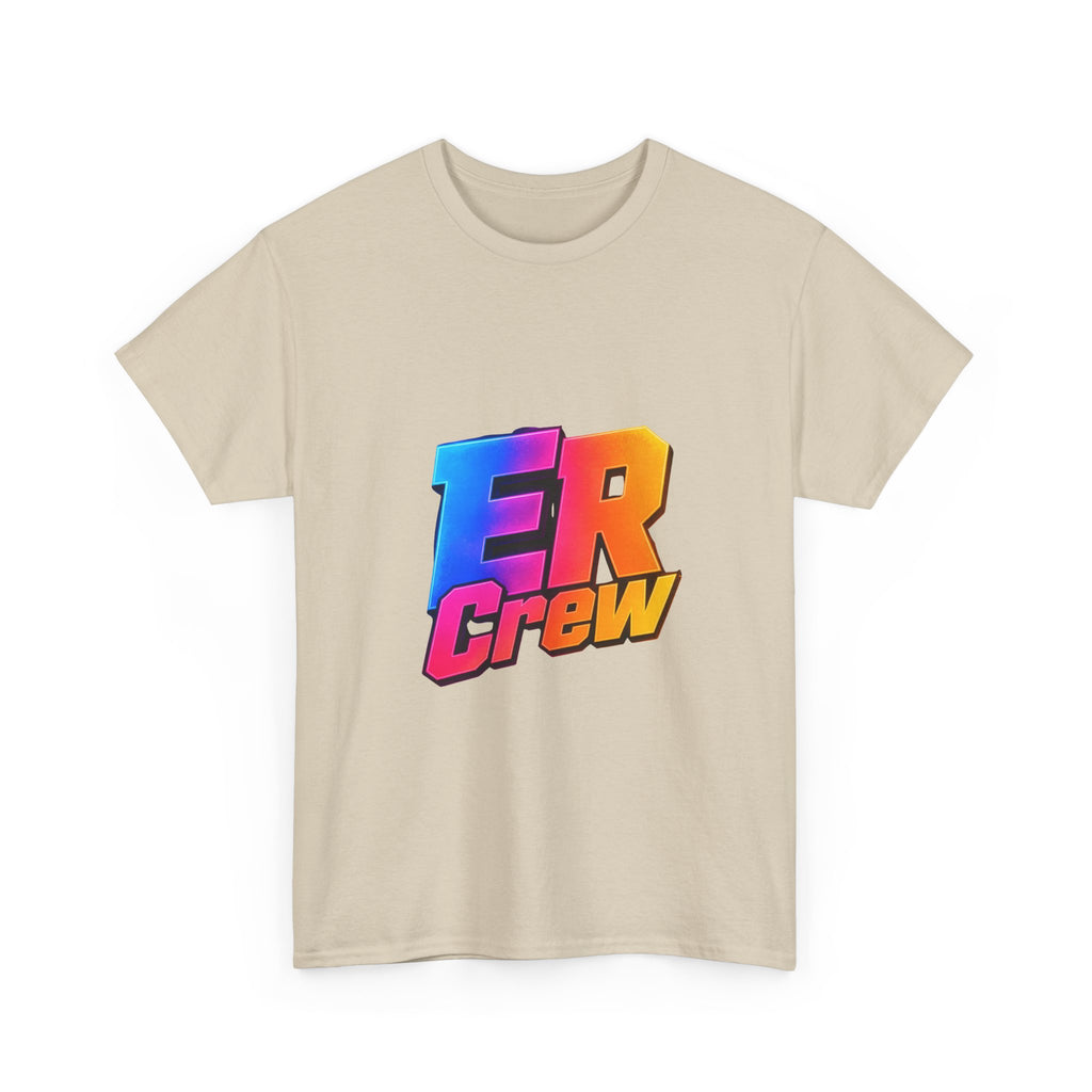 ER Crew T-Shirt — Retro Gradient Gaming Logo Tee