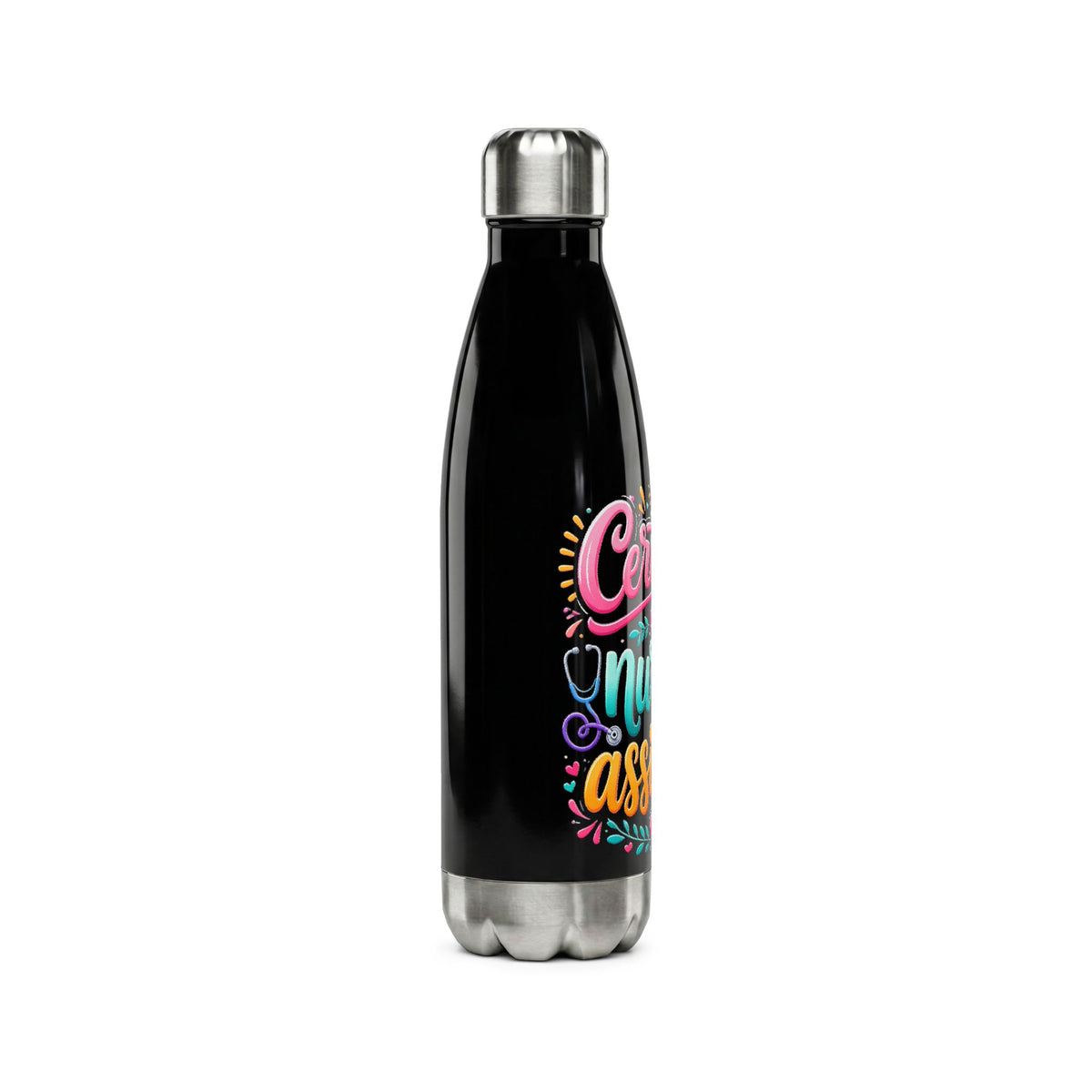 Certified Nursing Assistant Stainless Steel Water Bottle — 17oz Insulated Gift