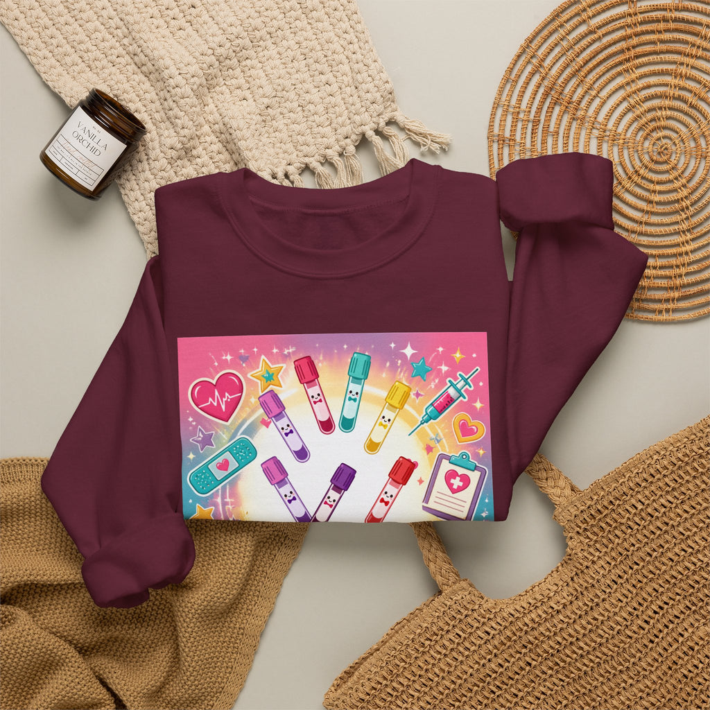 Princess Scrubs Crewneck Sweatshirt — "Forget the Glass Slippers, Princess Scrubs" Nursing Apparel