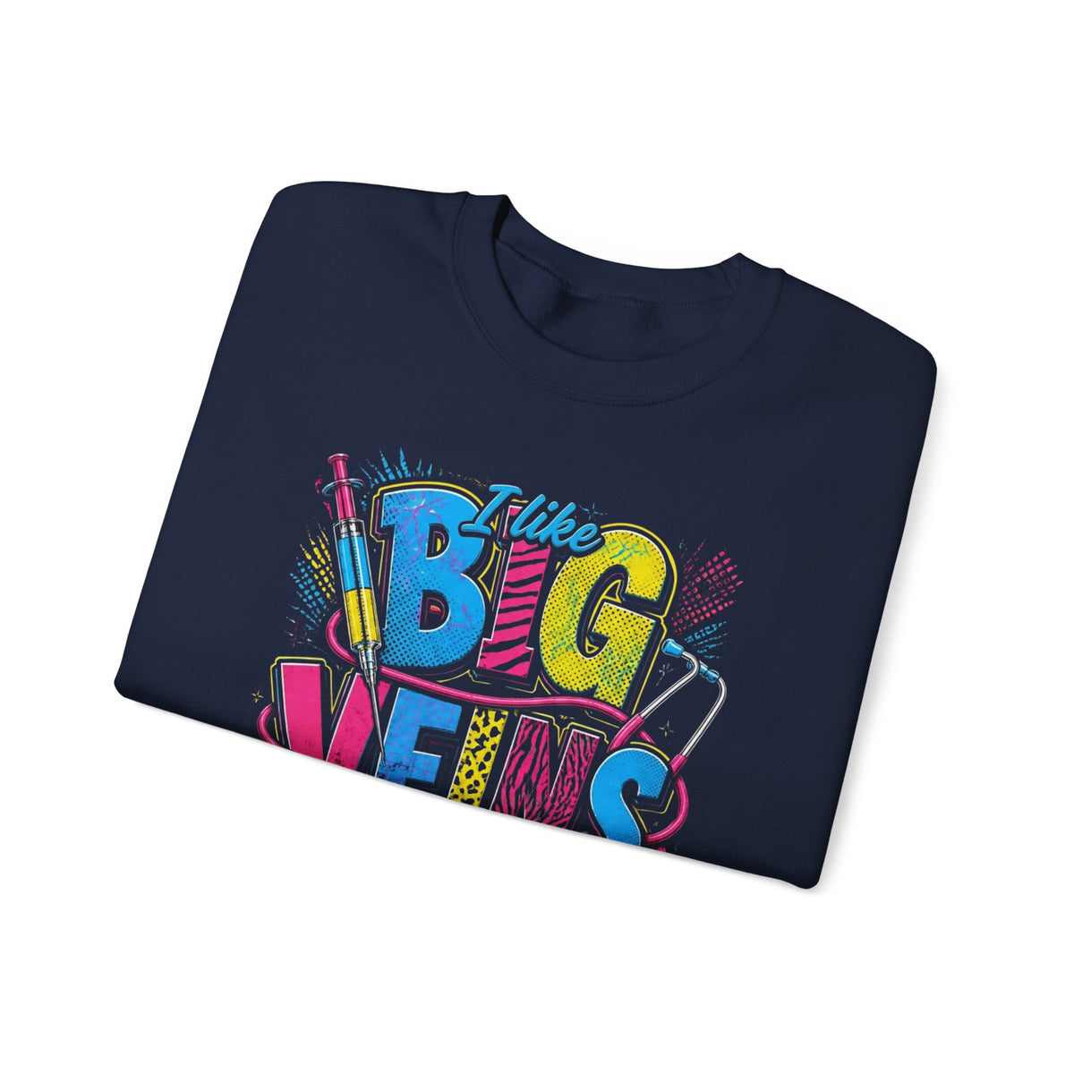 Sewing Crewneck Sweatshirt — "I Like Big Bows and I Cannot Lie" Colorful Quilting Design