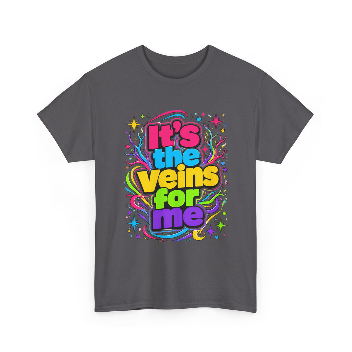 It’s the Veins For Me T-Shirt — Colorful Retro Pride Graphic Tee