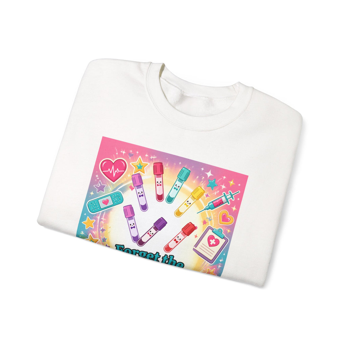 Princess Scrubs Crewneck Sweatshirt — "Forget the Glass Slippers, Princess Scrubs" Nursing Apparel