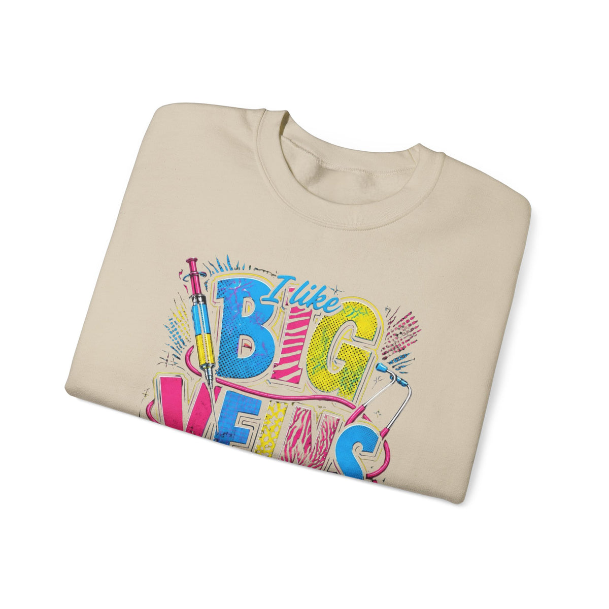 Sewing Crewneck Sweatshirt — "I Like Big Bows and I Cannot Lie" Colorful Quilting Design