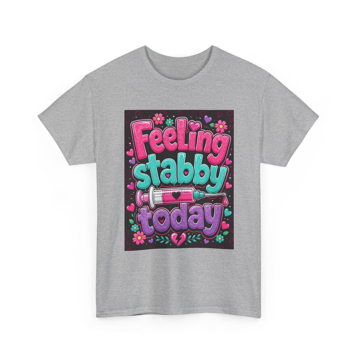 Feeling Stabby Today T-Shirt — Cute Goth Syringe Graphic Tee