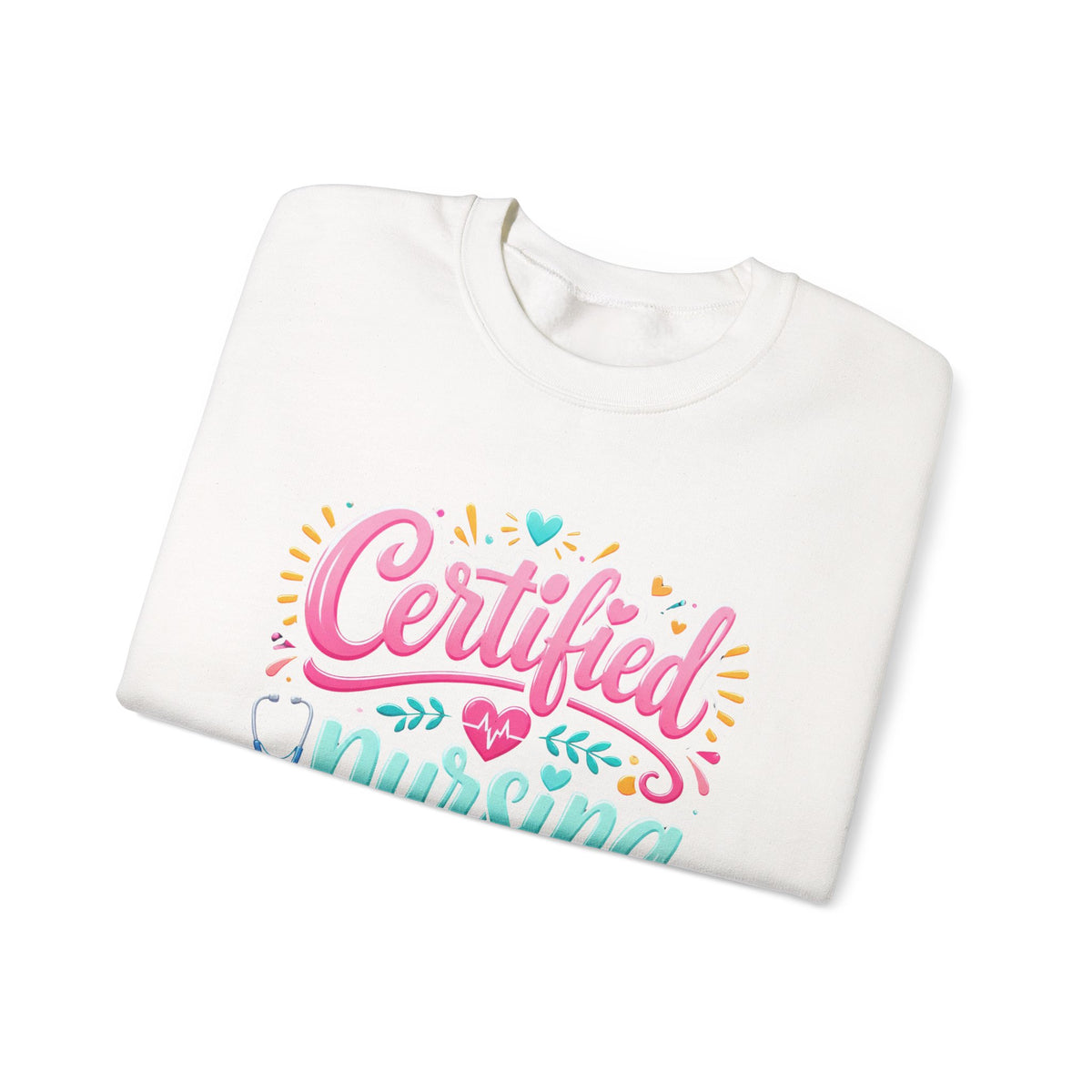 Certified Nursing Assistant Sweatshirt — Cute Colorful CNA Crewneck Gift