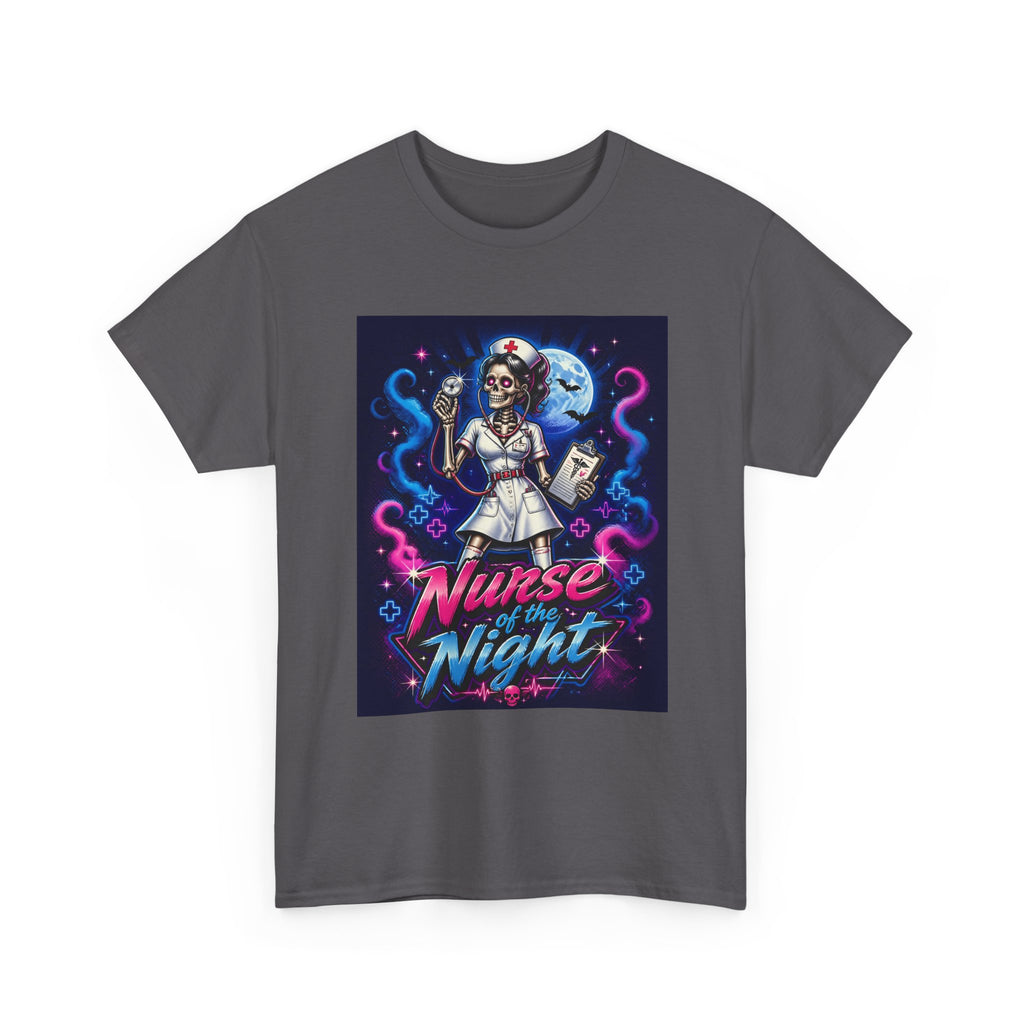 Nurse of the Night T-Shirt — Neon Gothic Night Shift Nurse Tee