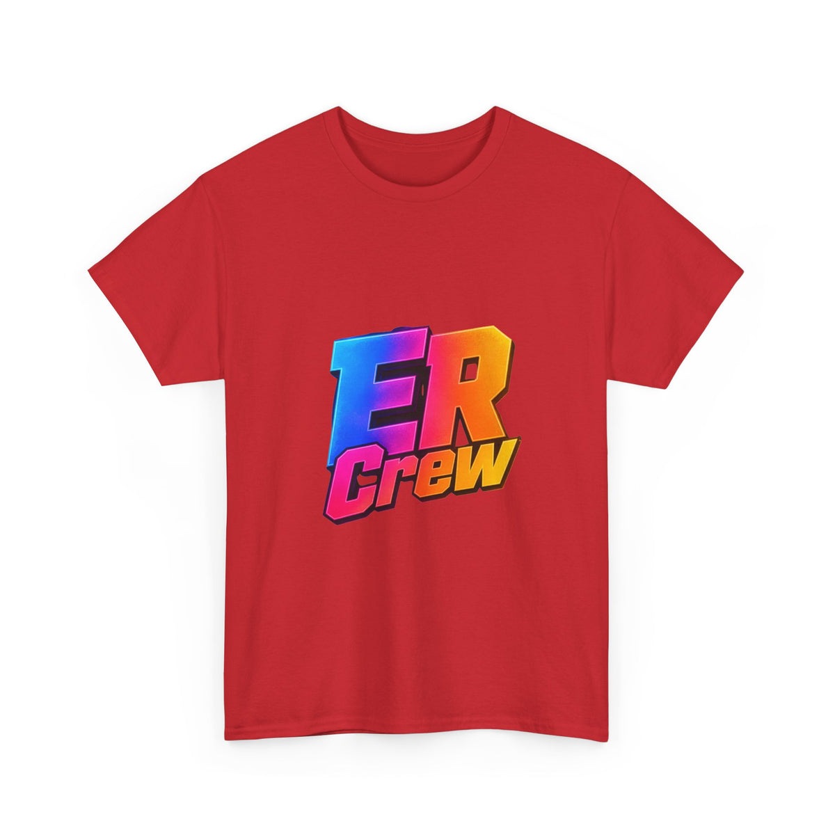 ER Crew T-Shirt — Retro Gradient Gaming Logo Tee