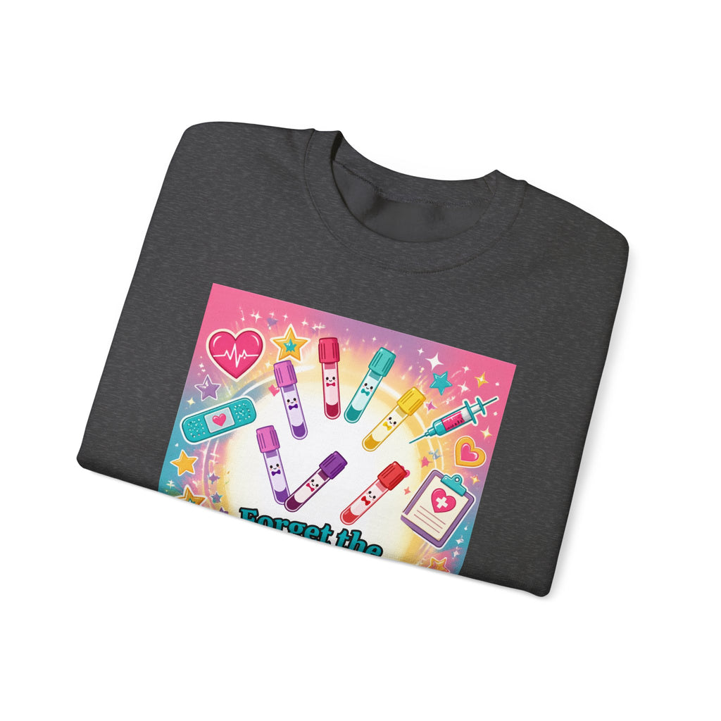 Princess Scrubs Crewneck Sweatshirt — "Forget the Glass Slippers, Princess Scrubs" Nursing Apparel