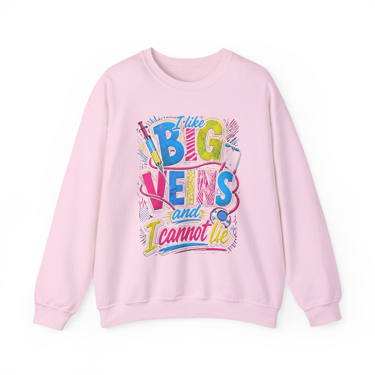 Sewing Crewneck Sweatshirt — "I Like Big Bows and I Cannot Lie" Colorful Quilting Design