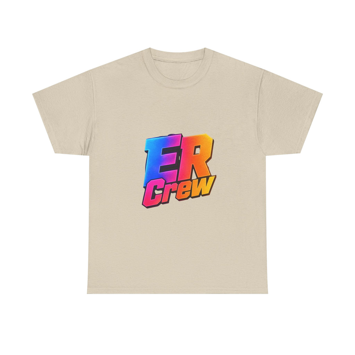ER Crew T-Shirt — Retro Gradient Gaming Logo Tee