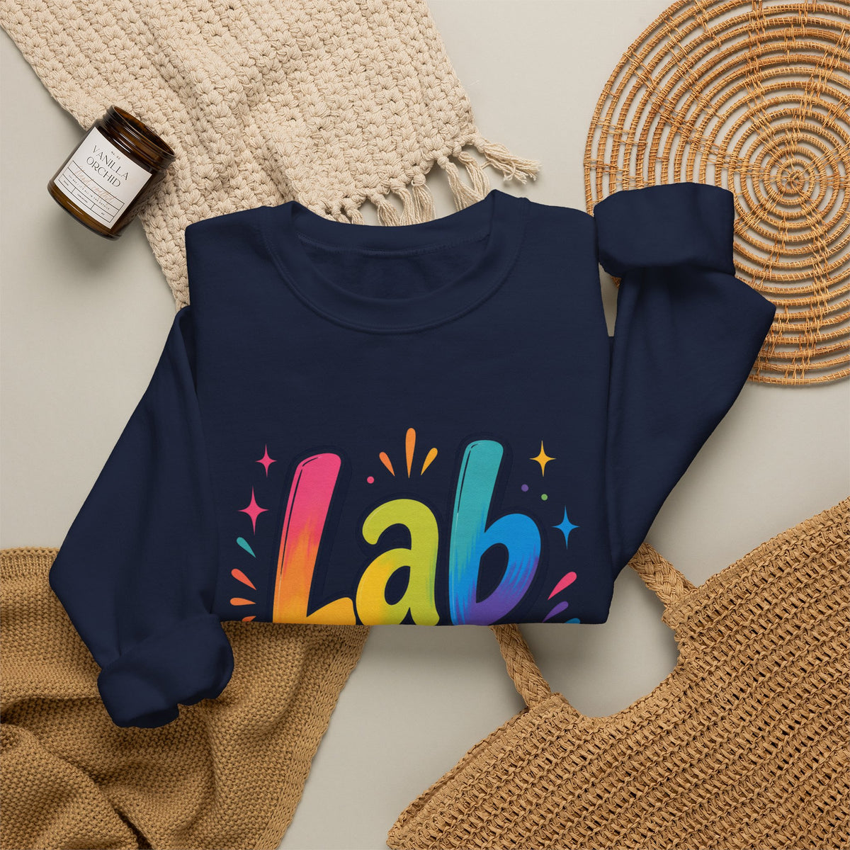 Lab Crew Sweatshirt – Colorful Science Team Crewneck