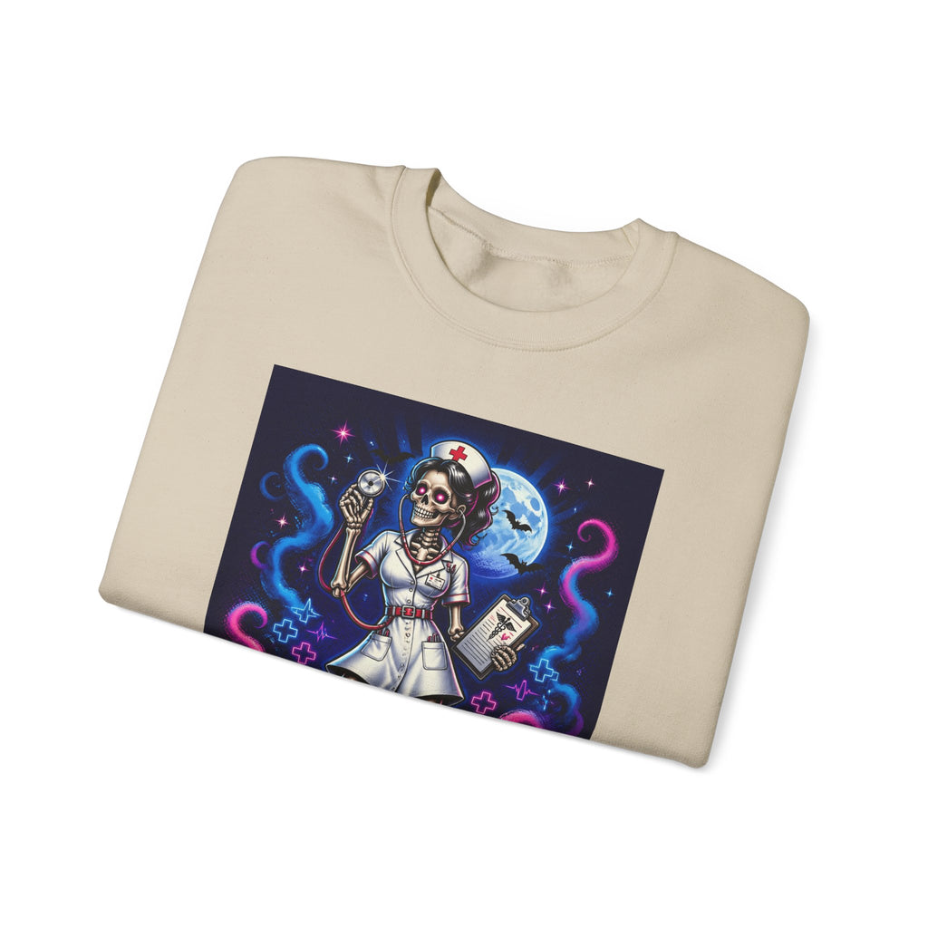 Nurse of the Night Sweatshirt - Retro Neon Nightshift RN Crewneck