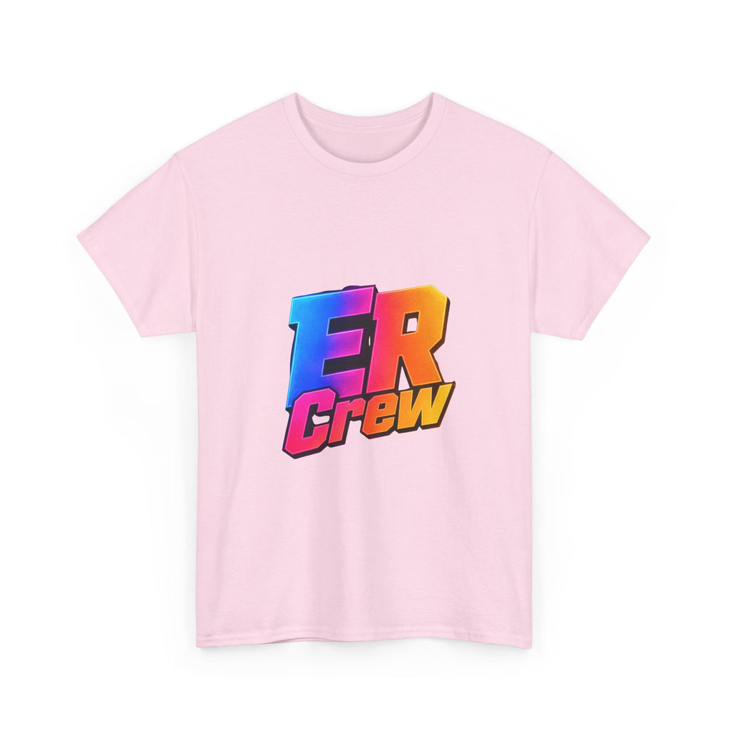 ER Crew T-Shirt — Retro Gradient Gaming Logo Tee