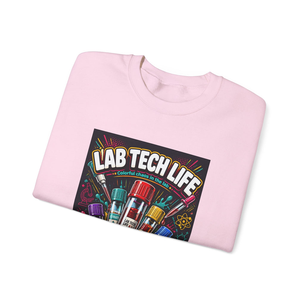 Lab Tech Life Sweatshirt — Colorful Test Tube Medical Lab Tech Shirt