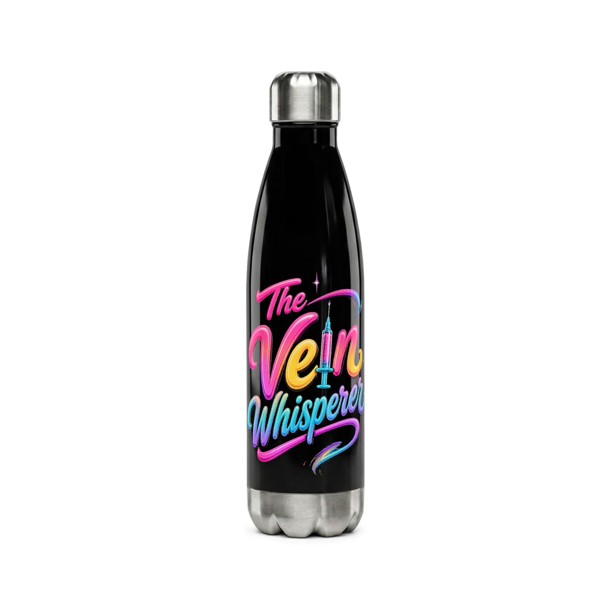 Stainless Bottle — "The Vein Whisperer" Colorful 17oz Insulated Water Bottle