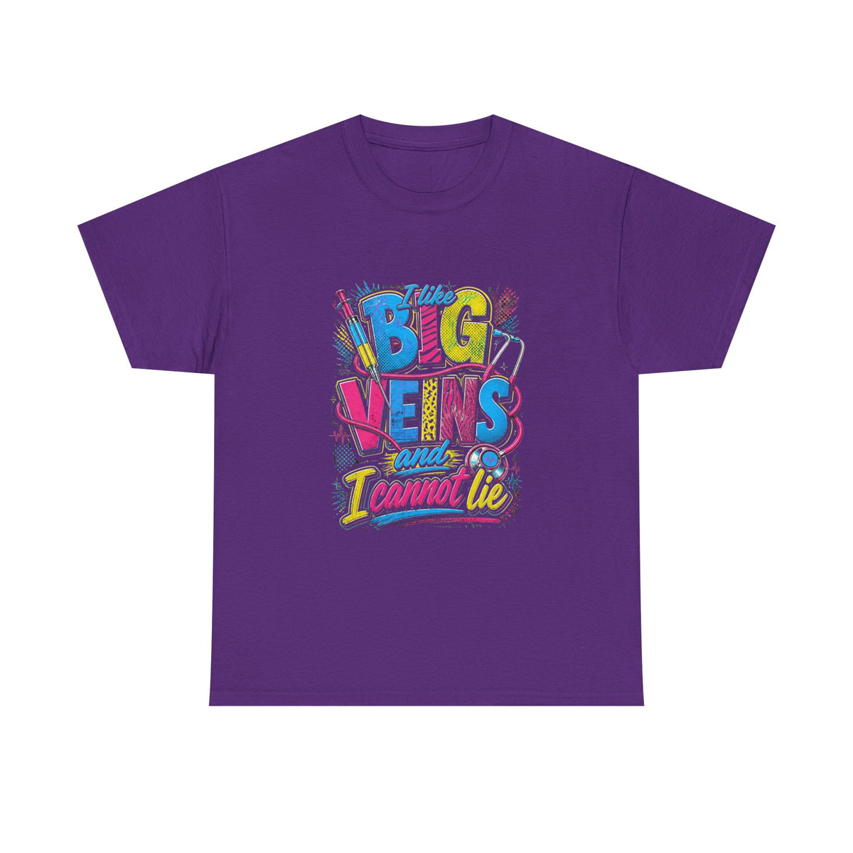 T-Shirt — "Big Veins and I Cannot Lie" Retro Graphic Tee
