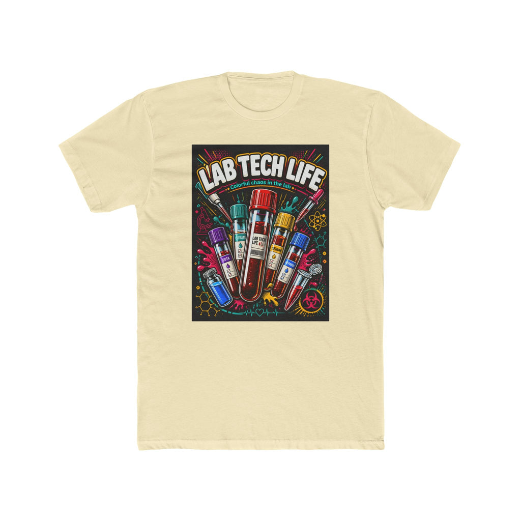 Lab Tech Life T-Shirt — Funny Medical Lab Technician Tee with Colorful Vials