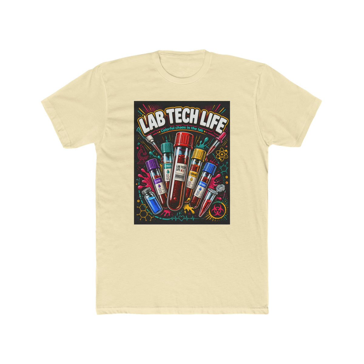 Lab Tech Life T-Shirt — Funny Medical Lab Technician Tee with Colorful Vials