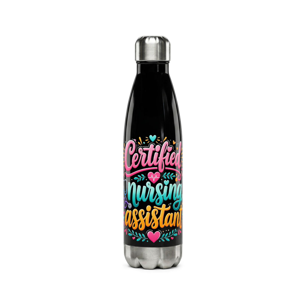 Certified Nursing Assistant Stainless Steel Water Bottle — 17oz Insulated Gift
