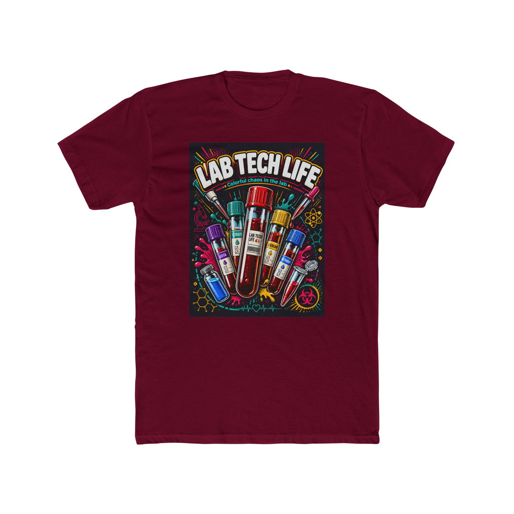 Lab Tech Life T-Shirt — Funny Medical Lab Technician Tee with Colorful Vials