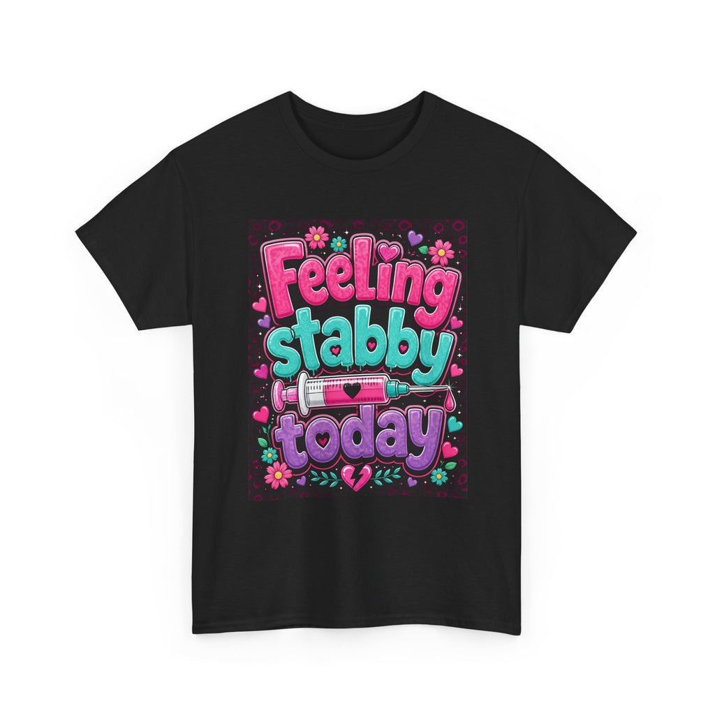Feeling Stabby Today T-Shirt — Cute Goth Syringe Graphic Tee