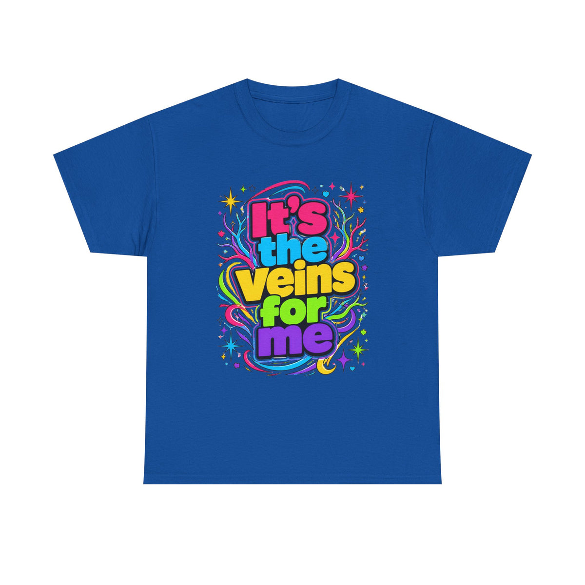 It’s the Veins For Me T-Shirt — Colorful Retro Pride Graphic Tee