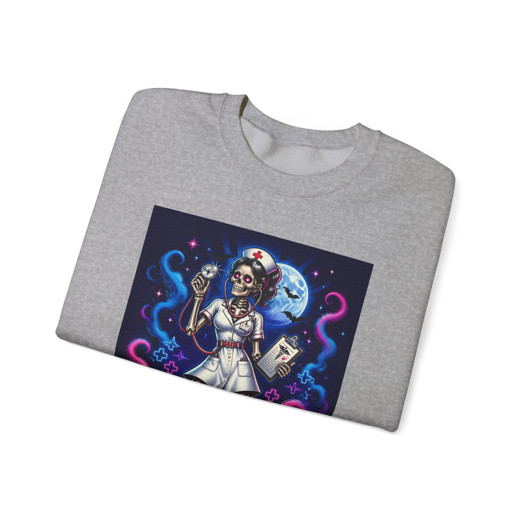 Nurse of the Night Sweatshirt - Retro Neon Nightshift RN Crewneck