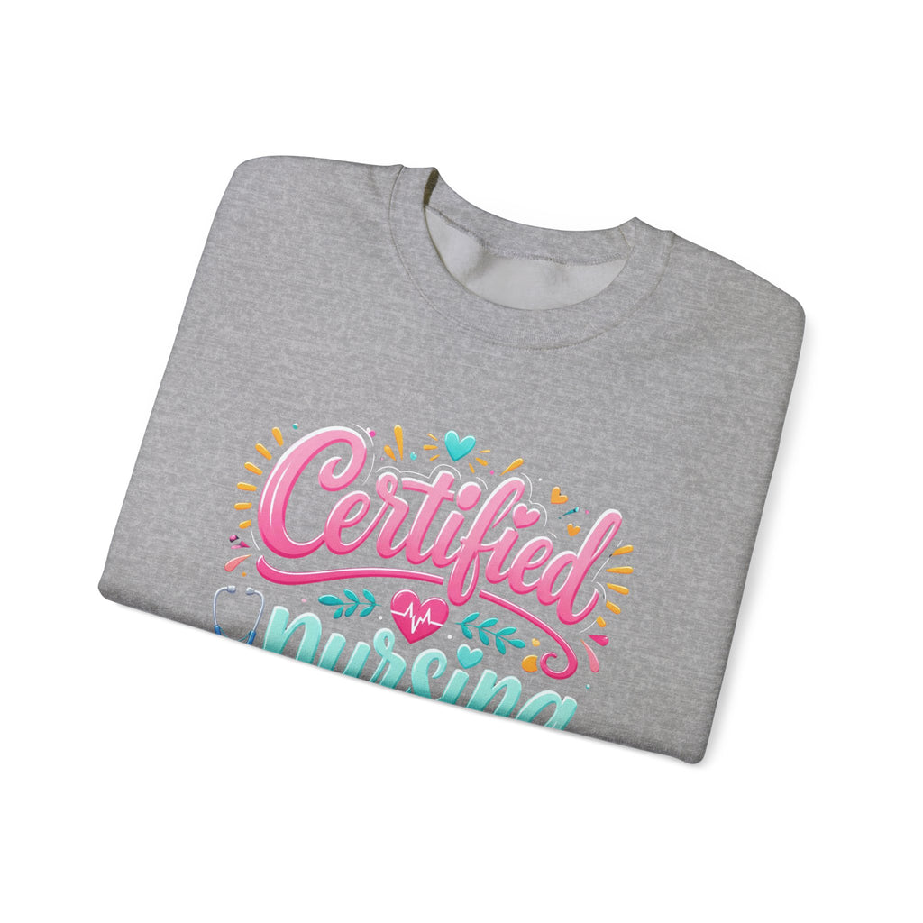 Certified Nursing Assistant Sweatshirt — Cute Colorful CNA Crewneck Gift